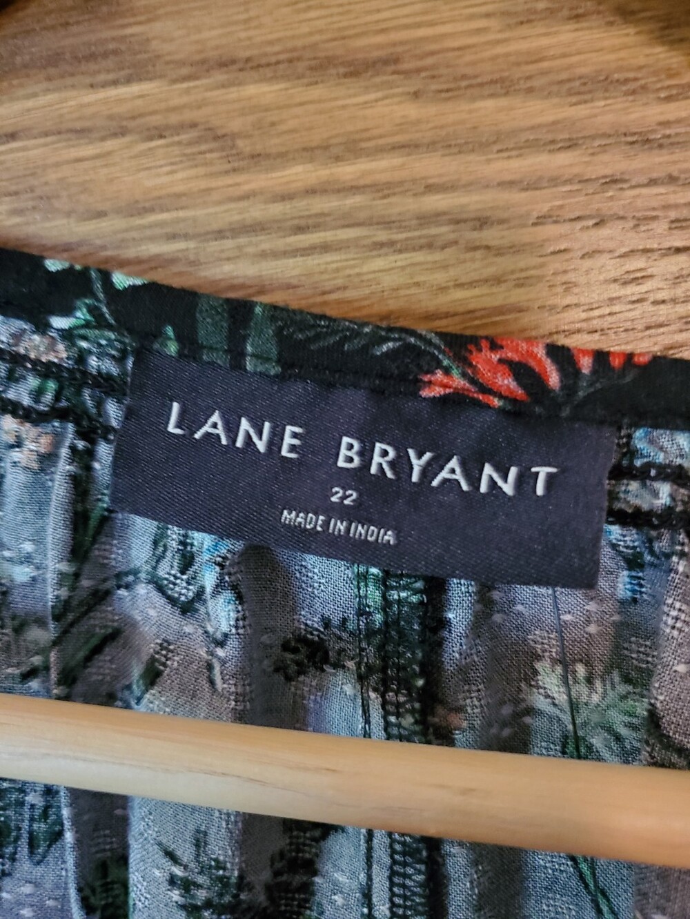 NWT Lane Bryant Floral Long Sleeve Peasant Blouse Boho Cottagecore Size 22. - Picture 5 of 9